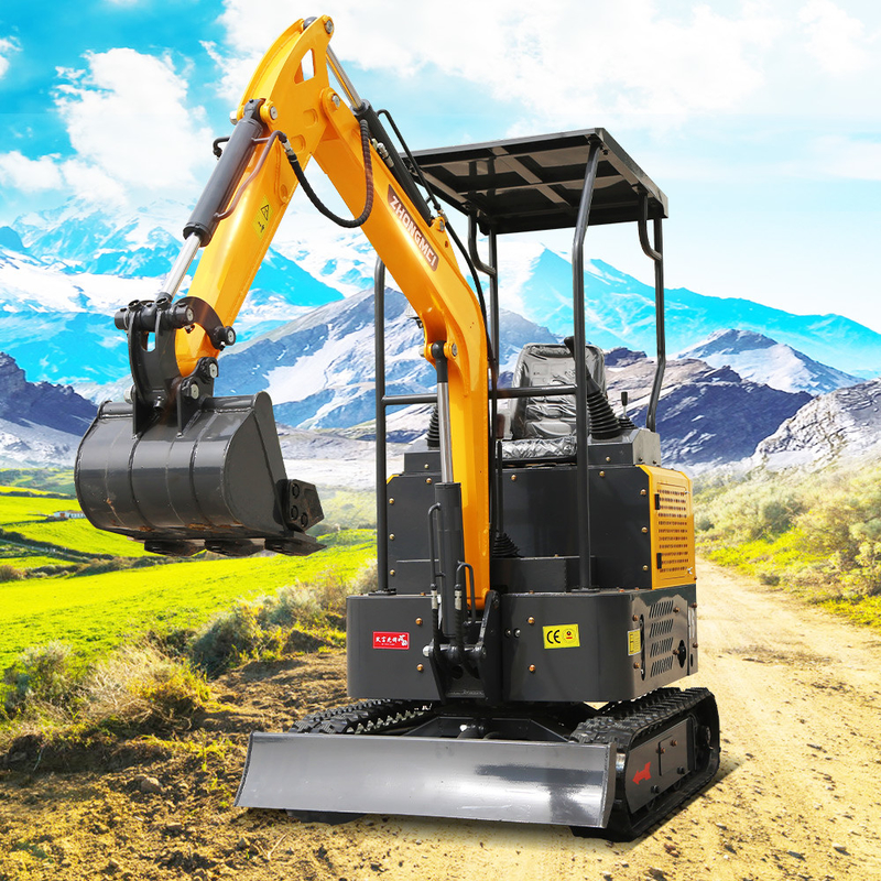 ZHONGMEI Minibaggerのクローラー1.2トンの小型excavadoraのEscavator Pelleの坑夫の小型掘削機