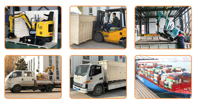 ZHONGMEI Minibaggerのクローラー1.2トンの小型excavadoraのEscavator Pelleの坑夫の小型掘削機